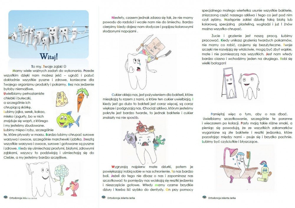 Kolorowanka z ząbkami