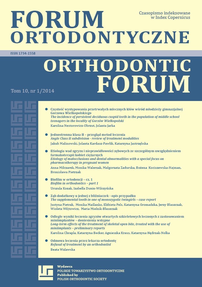 orthodontic forum 10 1 2014